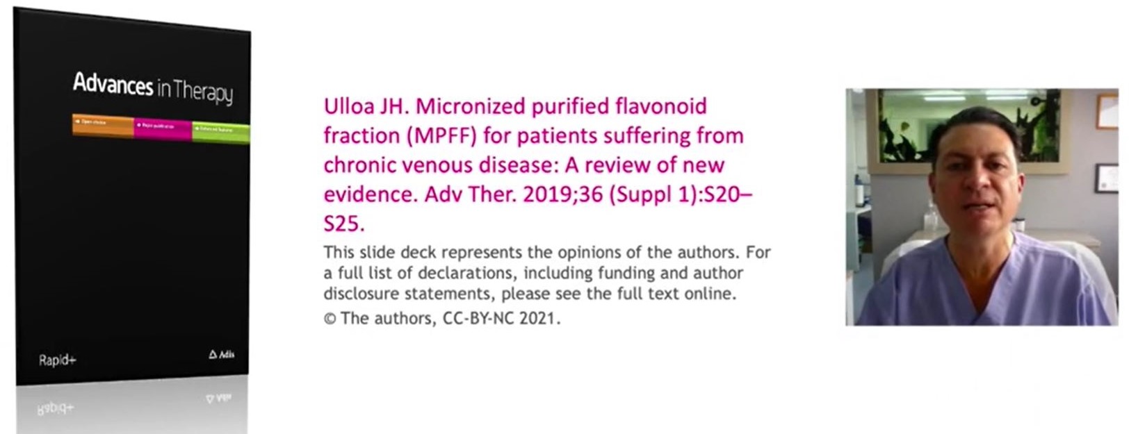 Micronized Purified Flavonoid Fraction (MPFF) For Patients Suffering From Chronic Venous Disease: A Review of New Evidence